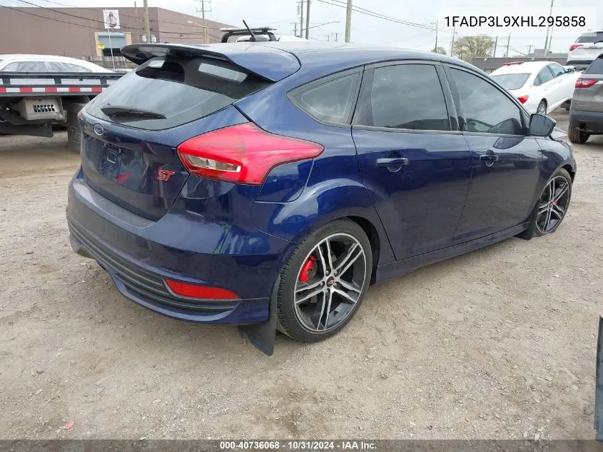 2017 Ford Focus St VIN: 1FADP3L9XHL295858 Lot: 40736068