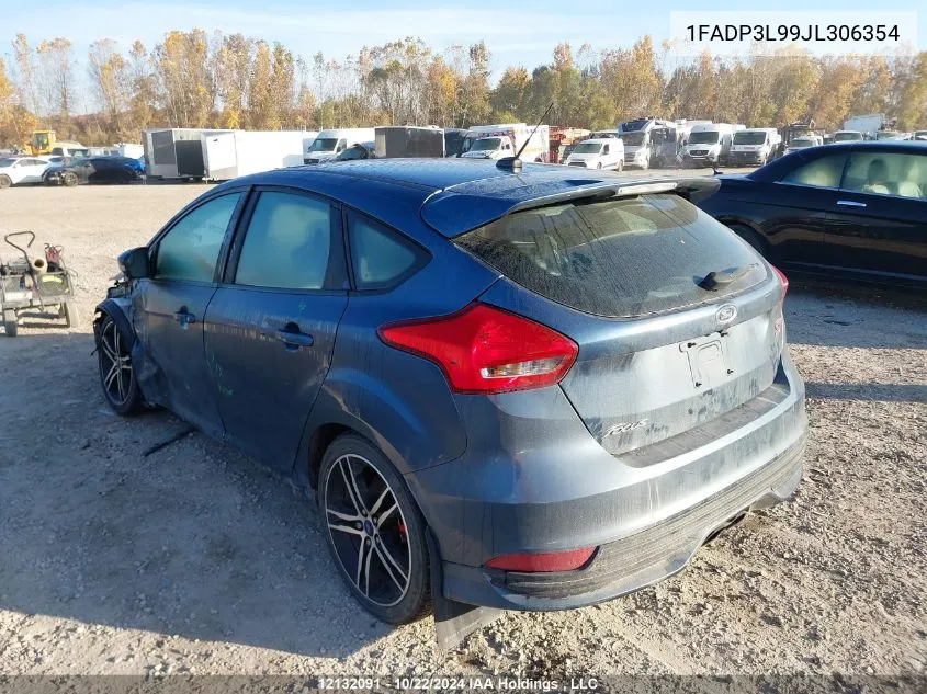 2018 Ford Focus St St VIN: 1FADP3L99JL306354 Lot: 12132091