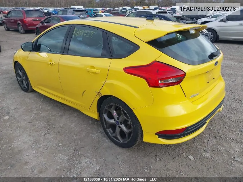 1FADP3L93JL290278 2018 Ford Focus St St