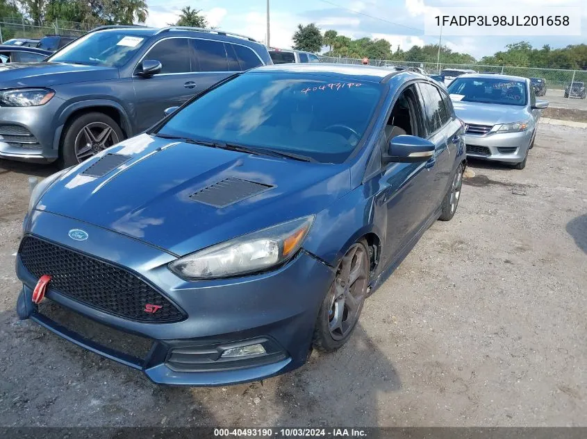 2018 Ford Focus St VIN: 1FADP3L98JL201658 Lot: 40493190