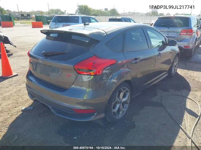 2018 Ford Focus St VIN: 1FADP3L99JL217741 Lot: 40576194