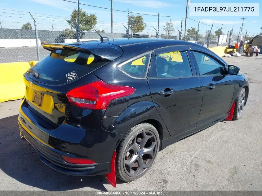 2018 Ford Focus St VIN: 1FADP3L97JL211775 Lot: 40584450