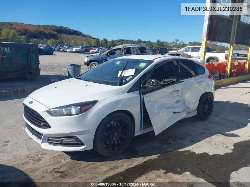 2018 Ford Focus St VIN: 1FADP3L9XJL230286 Lot: 40619804