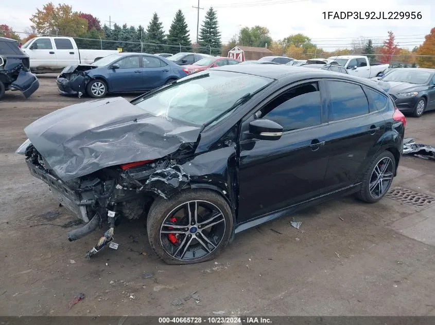 2018 Ford Focus St VIN: 1FADP3L92JL229956 Lot: 40665728