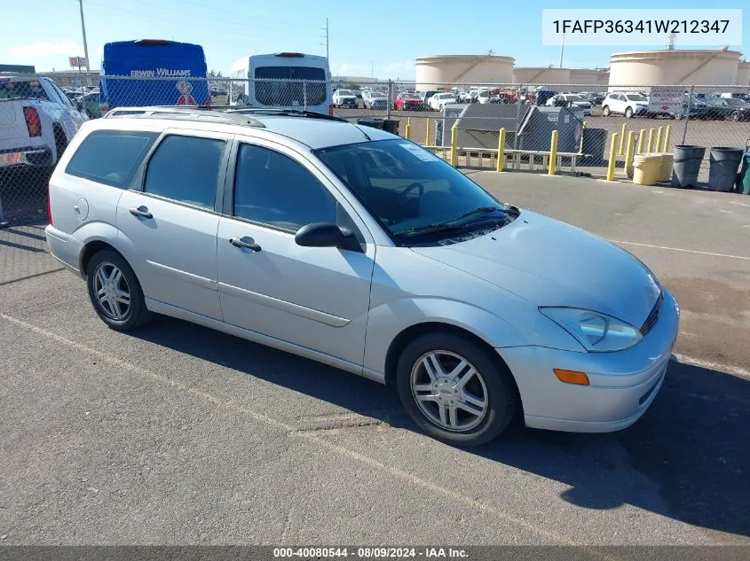 2001 Ford Focus Se VIN: 1FAFP36341W212347 Lot: 40080544