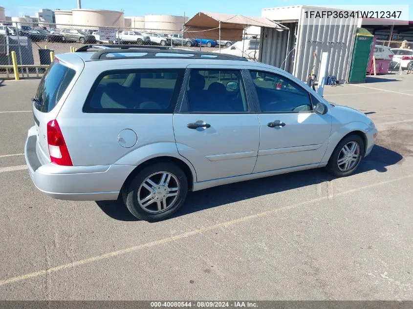 2001 Ford Focus Se VIN: 1FAFP36341W212347 Lot: 40080544