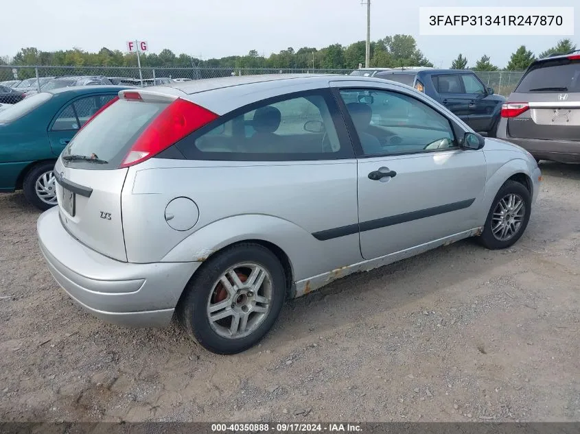 3FAFP31341R247870 2001 Ford Focus Zx3