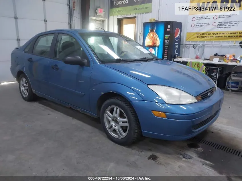 2001 Ford Focus Se VIN: 1FAFP34341W161922 Lot: 40722254