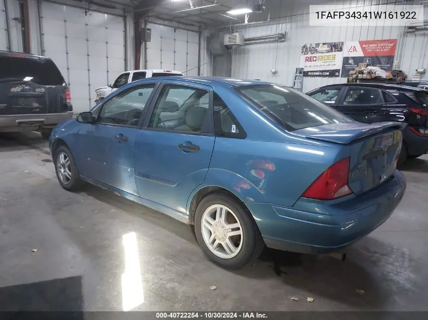 2001 Ford Focus Se VIN: 1FAFP34341W161922 Lot: 40722254