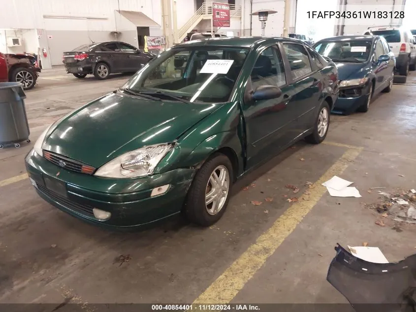 2001 Ford Focus Se VIN: 1FAFP34361W183128 Lot: 40854401