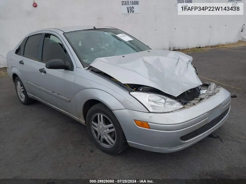 1FAFP34P22W143438 2002 Ford Focus Se