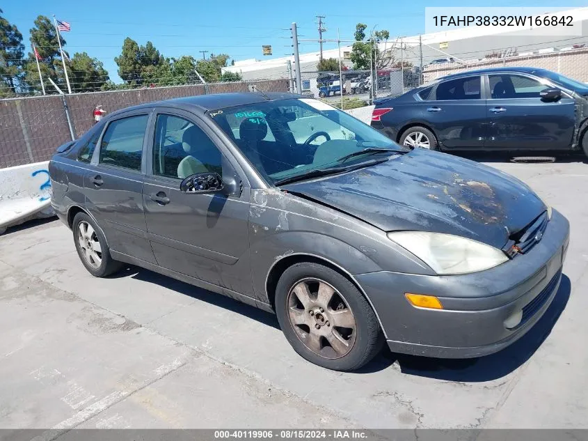 2002 Ford Focus Zts VIN: 1FAHP38332W166842 Lot: 40119906