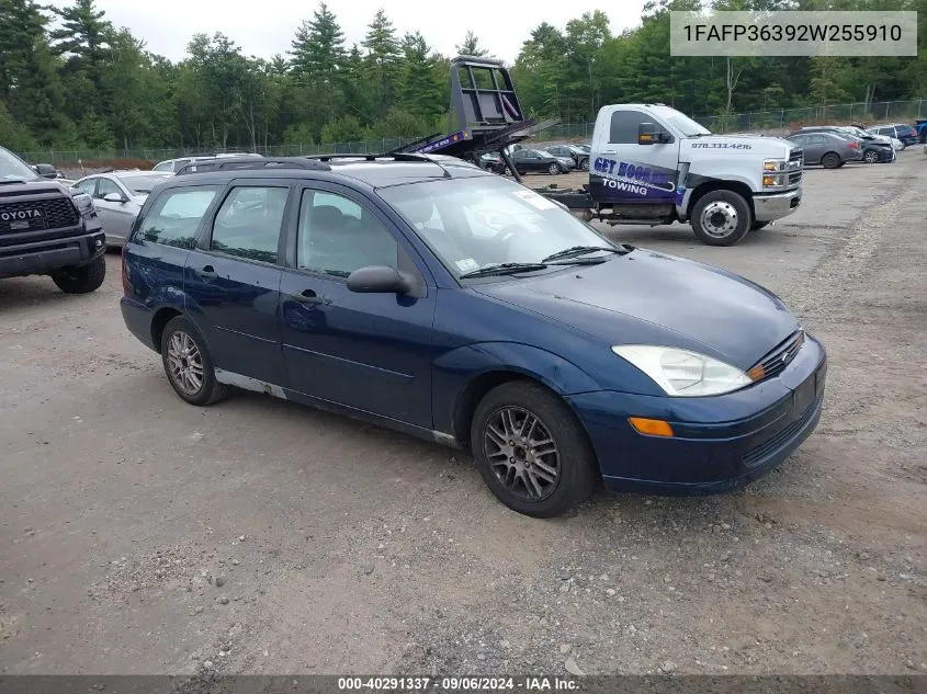 2002 Ford Focus Se/Ztw VIN: 1FAFP36392W255910 Lot: 40291337