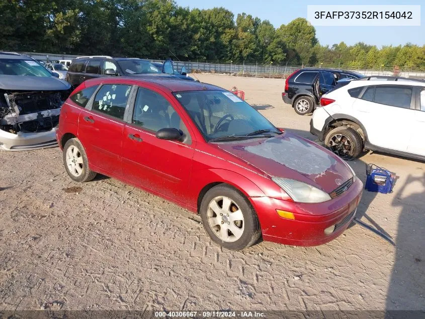 2002 Ford Focus Zx5 VIN: 3FAFP37352R154042 Lot: 40306667