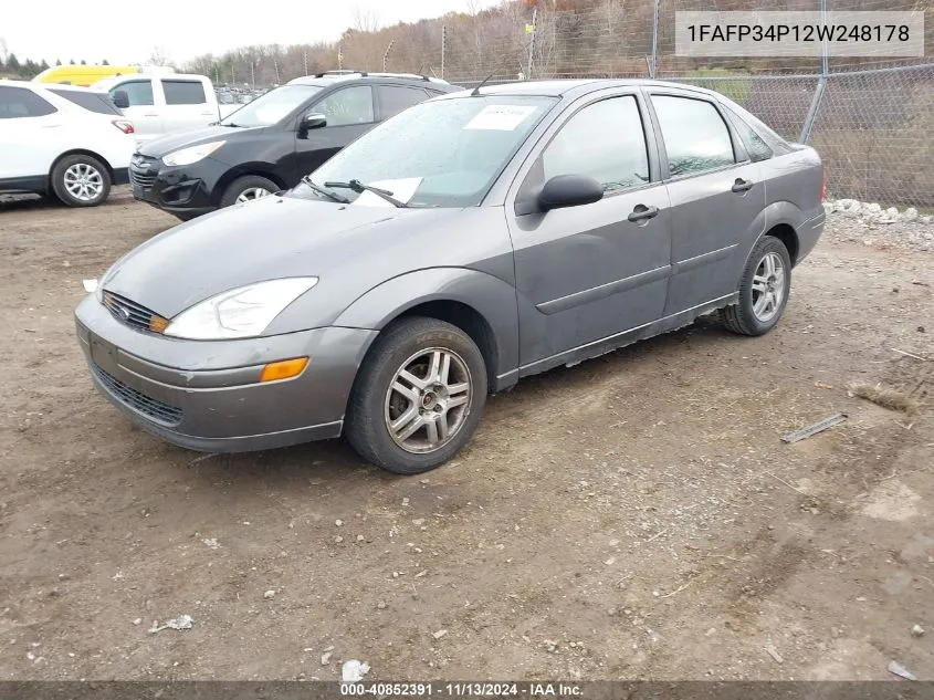 1FAFP34P12W248178 2002 Ford Focus Se