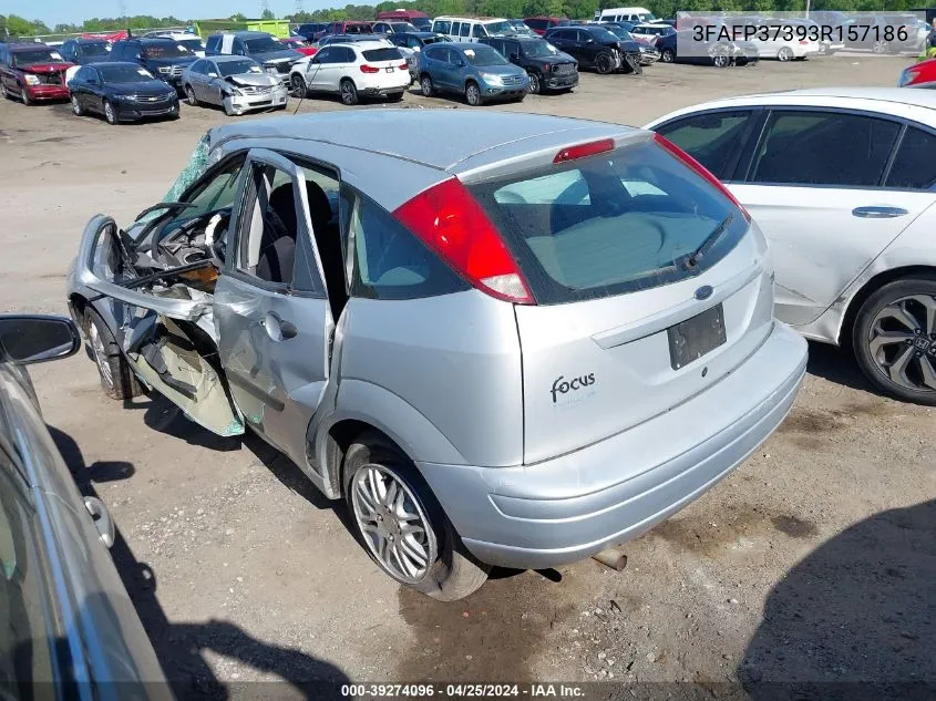 2003 Ford Focus Zx5 VIN: 3FAFP37393R157186 Lot: 39274096