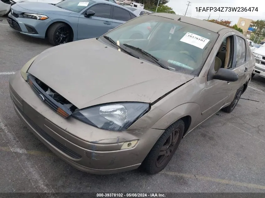 2003 Ford Focus Se VIN: 1FAFP34Z73W236474 Lot: 39378102