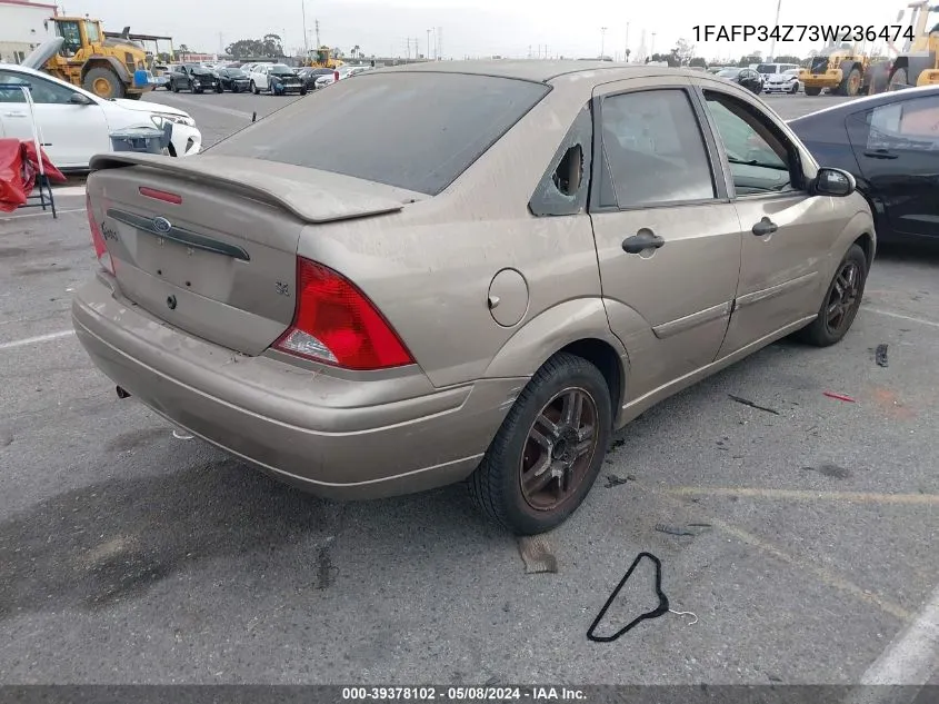 2003 Ford Focus Se VIN: 1FAFP34Z73W236474 Lot: 39378102