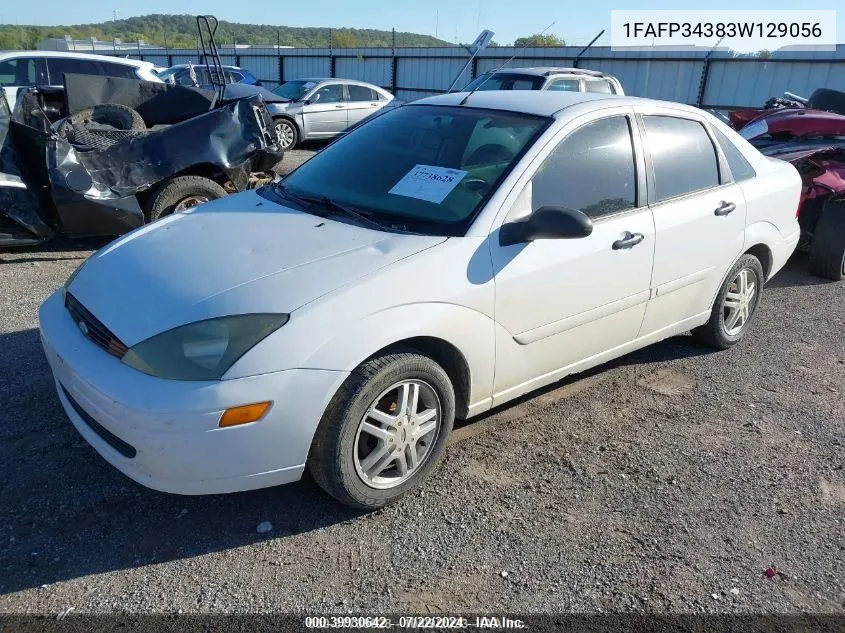 2003 Ford Focus Se VIN: 1FAFP34383W129056 Lot: 39930642