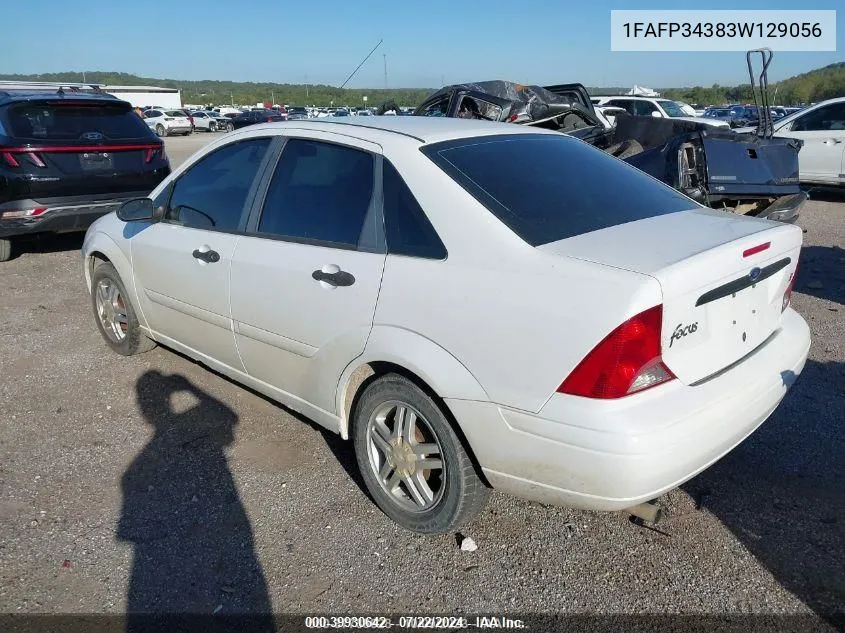 2003 Ford Focus Se VIN: 1FAFP34383W129056 Lot: 39930642