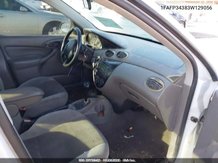 2003 Ford Focus Se VIN: 1FAFP34383W129056 Lot: 39930642