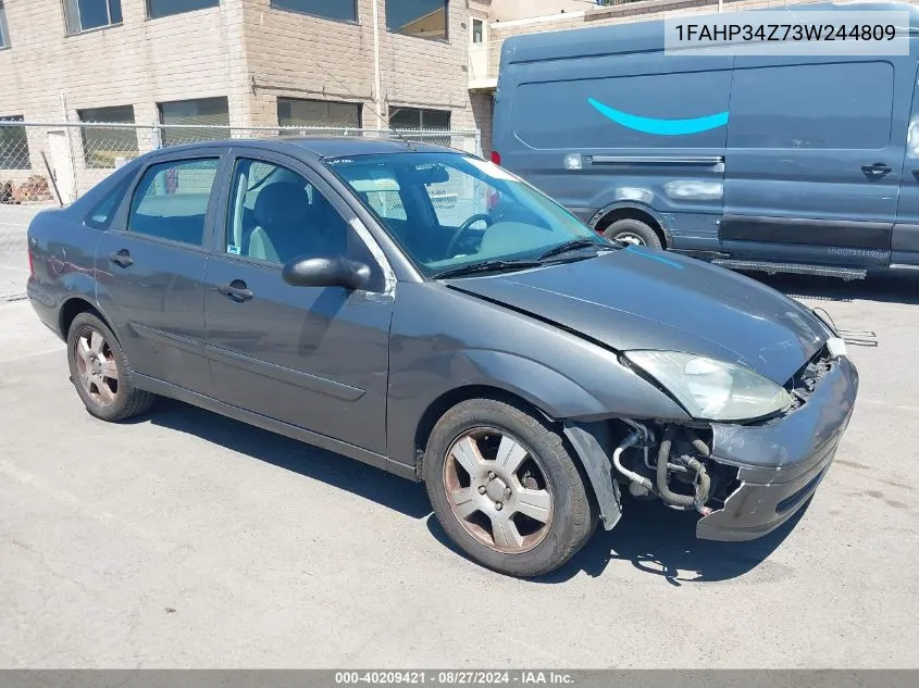 2003 Ford Focus Se VIN: 1FAHP34Z73W244809 Lot: 40209421