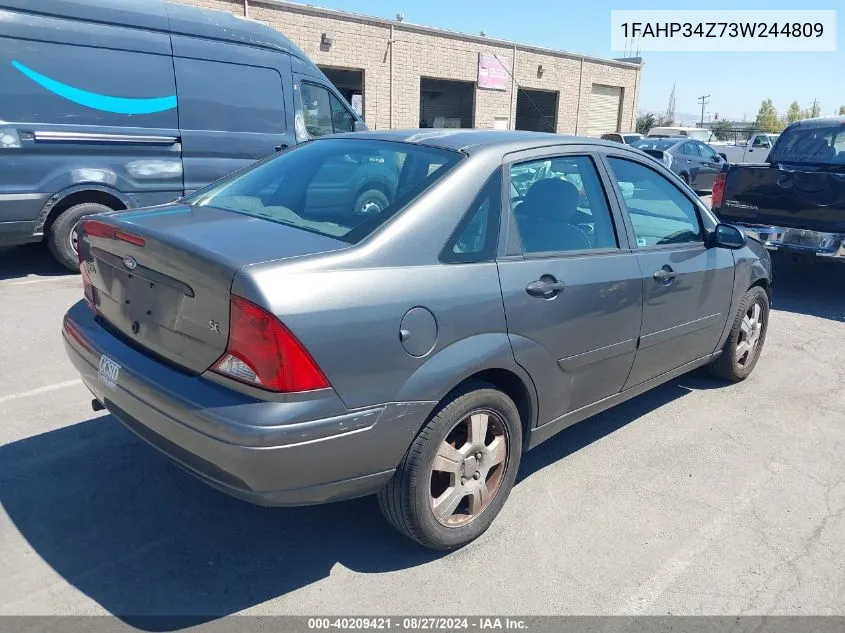 2003 Ford Focus Se VIN: 1FAHP34Z73W244809 Lot: 40209421