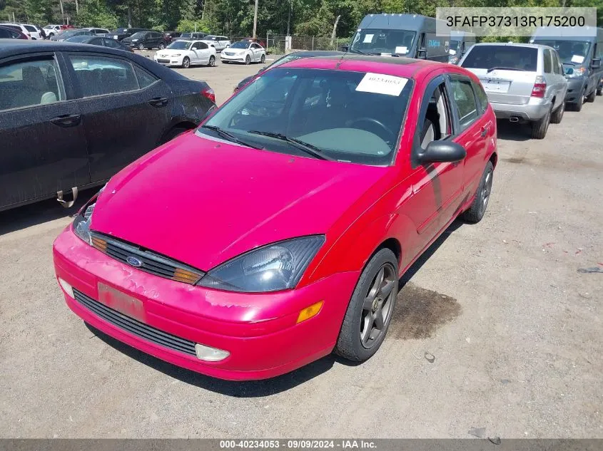 2003 Ford Focus Zx5 VIN: 3FAFP37313R175200 Lot: 40234053