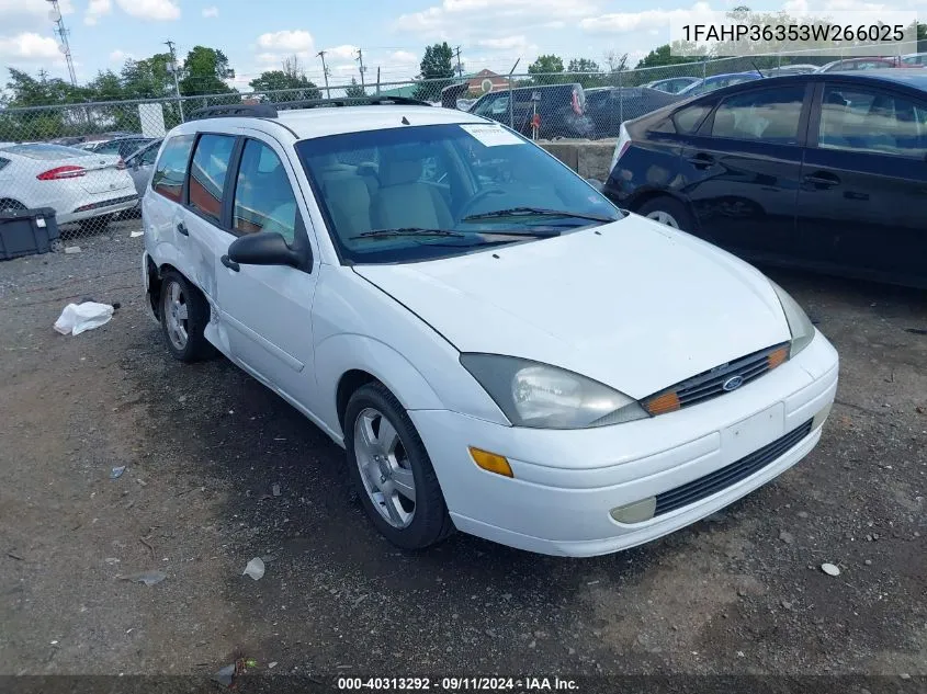 2003 Ford Focus Se/Ztw VIN: 1FAHP36353W266025 Lot: 40313292