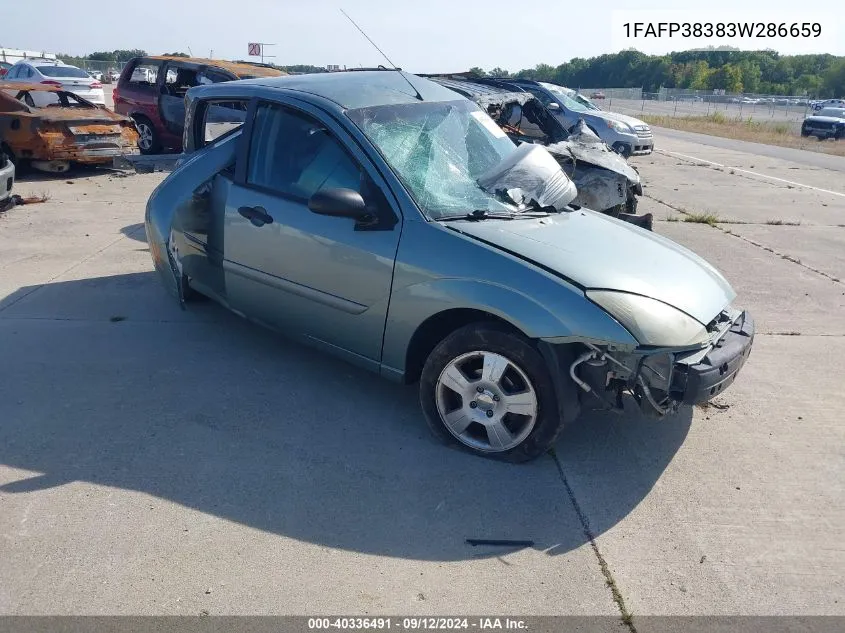 2003 Ford Focus Zts VIN: 1FAFP38383W286659 Lot: 40336491