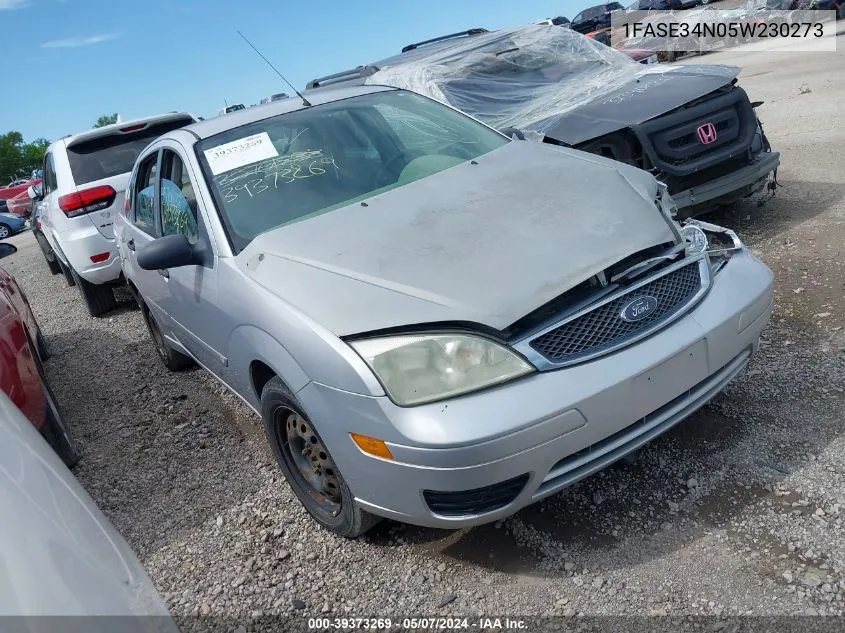 2004 Ford Focus VIN: 1FASE34N05W230273 Lot: 39373269