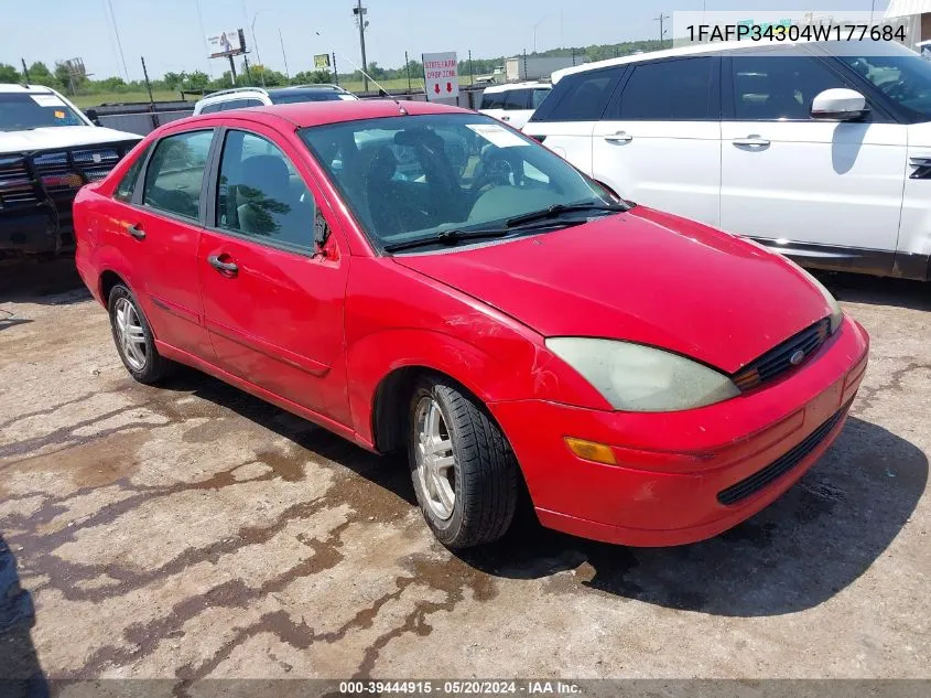 2004 Ford Focus Se VIN: 1FAFP34304W177684 Lot: 39444915