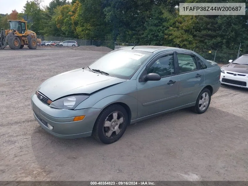 2004 Ford Focus Zts VIN: 1FAFP38Z44W200687 Lot: 40354823