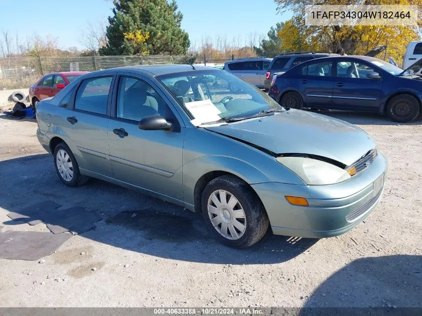 2004 Ford Focus Se VIN: 1FAFP34304W182464 Lot: 40633388