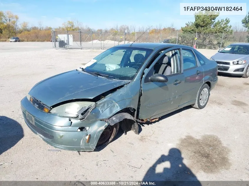 2004 Ford Focus Se VIN: 1FAFP34304W182464 Lot: 40633388