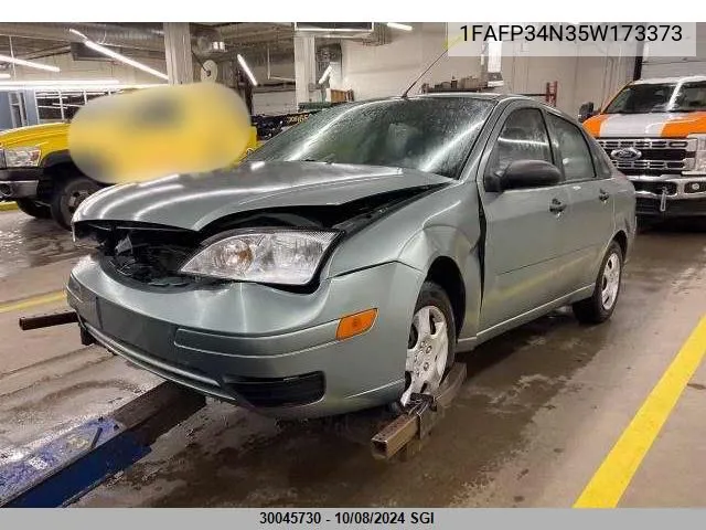 2005 Ford Focus Zx4 VIN: 1FAFP34N35W173373 Lot: 30045730