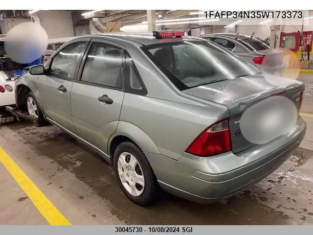 2005 Ford Focus Zx4 VIN: 1FAFP34N35W173373 Lot: 30045730