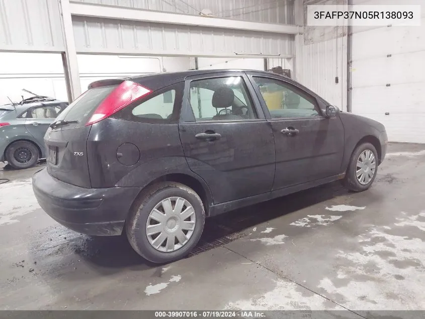 3FAFP37N05R138093 2005 Ford Focus Zx5