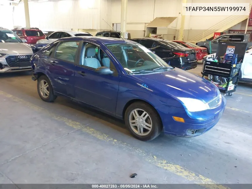 1FAFP34N55W199974 2005 Ford Focus Zx4