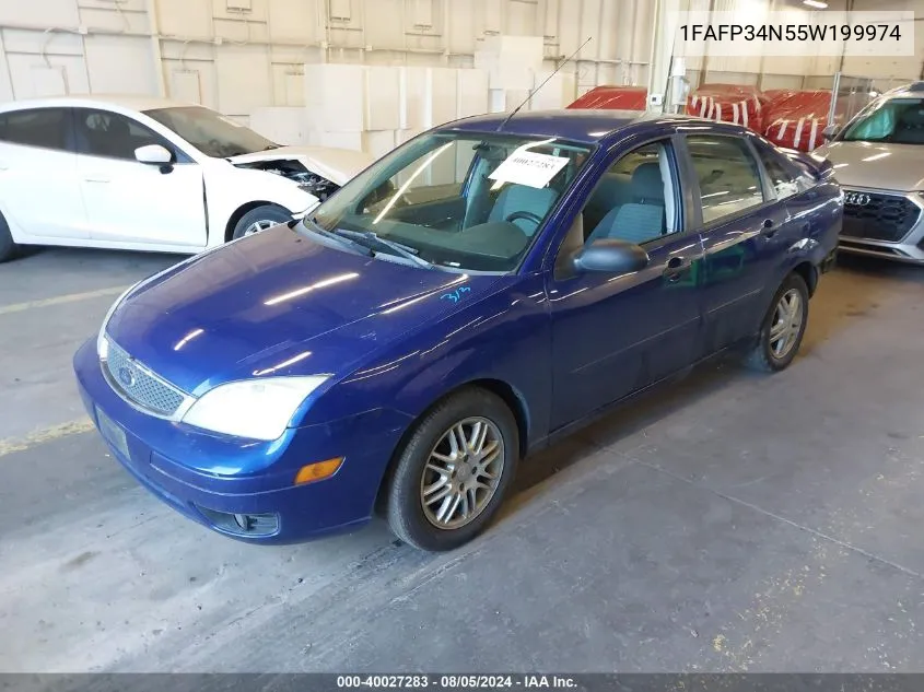 1FAFP34N55W199974 2005 Ford Focus Zx4