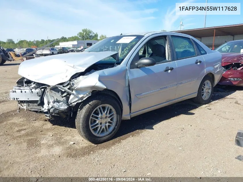 1FAFP34N55W117628 2005 Ford Focus Zx4