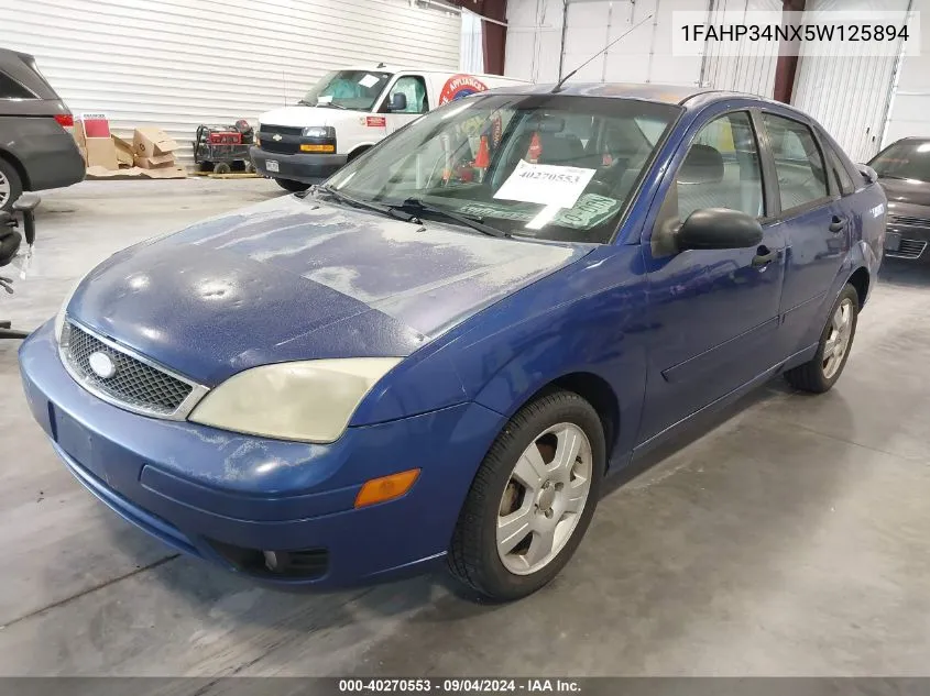 1FAHP34NX5W125894 2005 Ford Focus Zx4