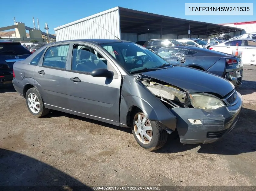 2005 Ford Focus Zx4 VIN: 1FAFP34N45W241535 Lot: 40282519