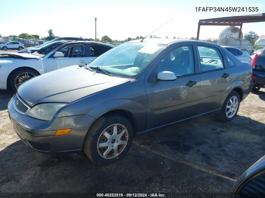 2005 Ford Focus Zx4 VIN: 1FAFP34N45W241535 Lot: 40282519