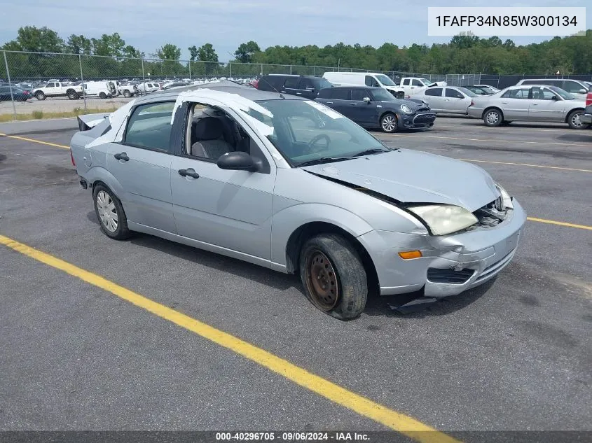 2005 Ford Focus Zx4 VIN: 1FAFP34N85W300134 Lot: 40296705