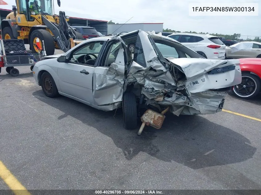 2005 Ford Focus Zx4 VIN: 1FAFP34N85W300134 Lot: 40296705