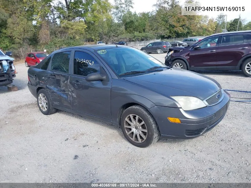 2005 Ford Focus Zx4 VIN: 1FAFP34N15W169015 Lot: 40365169