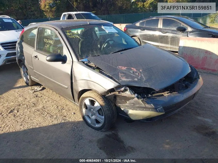 2005 Ford Focus Zx3 VIN: 3FAFP31NX5R159851 Lot: 40654081