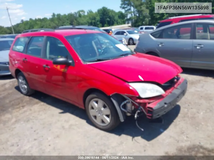 2006 Ford Focus Zxw VIN: 1FAFP36N56W135898 Lot: 39616144