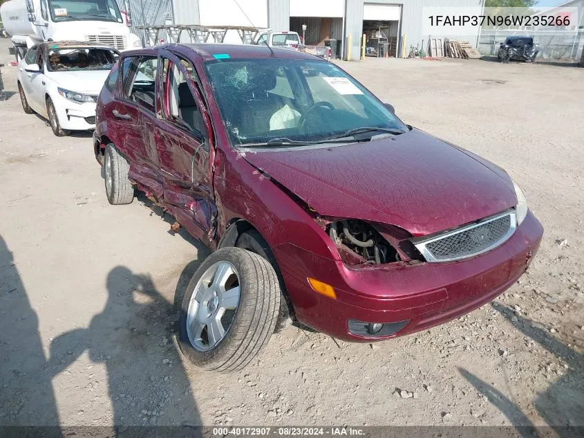 2006 Ford Focus Zx5 VIN: 1FAHP37N96W235266 Lot: 40172907